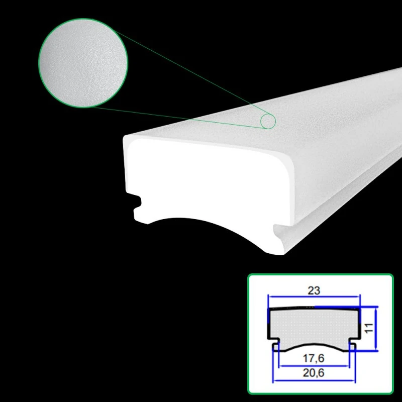 Αμπαζούρ Ακρυλικό Frosted Extrusion